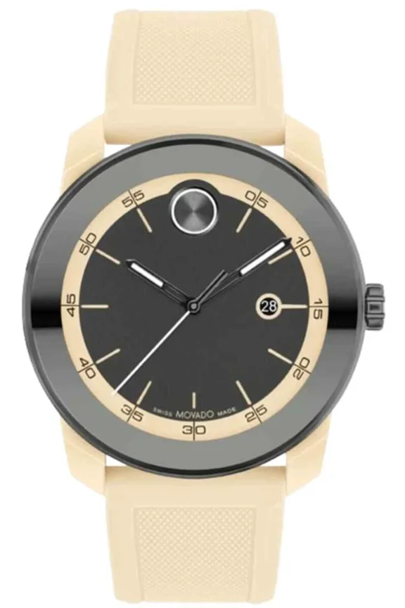 Bold TR90 3601207 Light Brown Silicone Strap Swiss 42MM Men's Watch