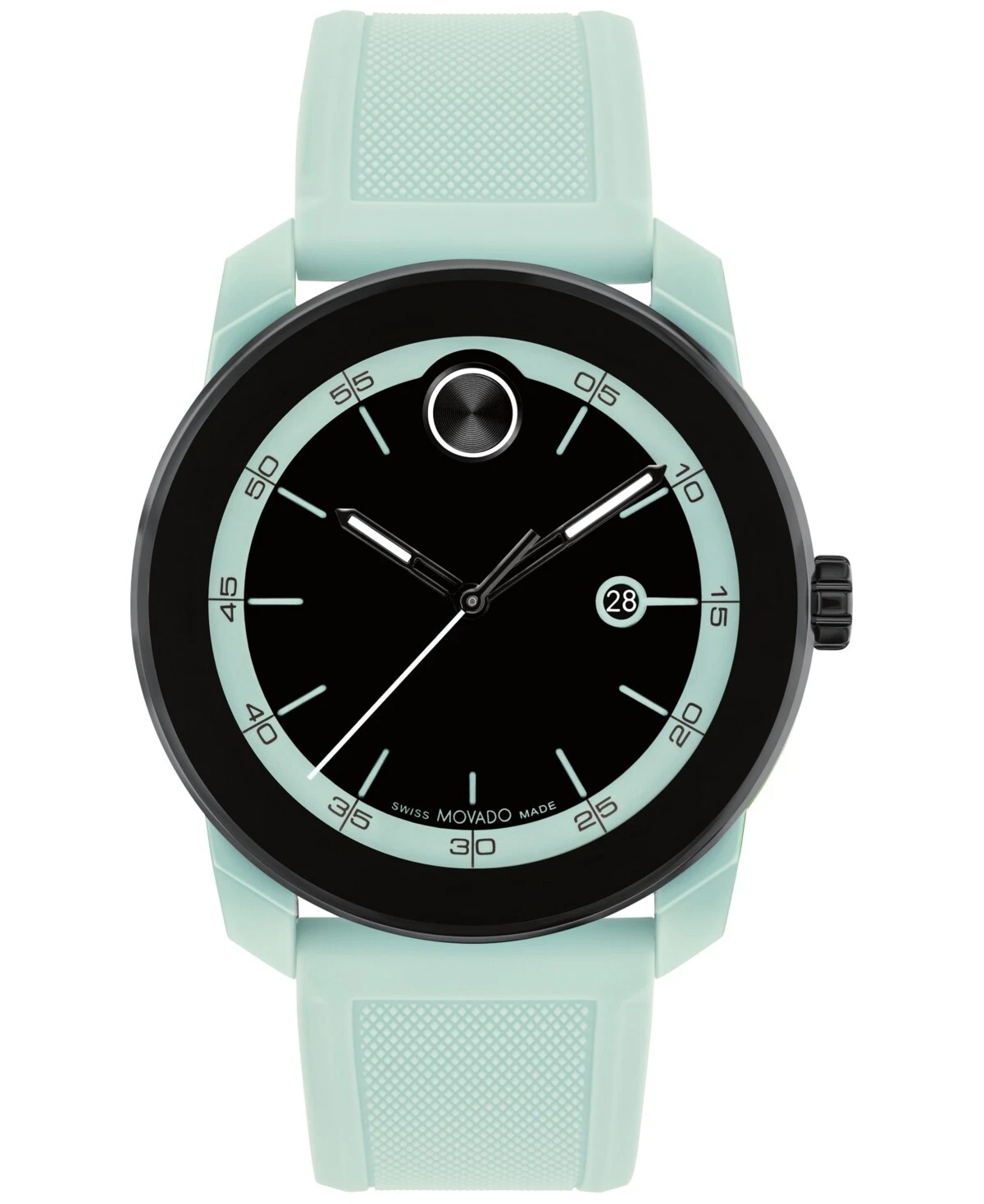 NIB dark baby blue Movado watch. USAFA Men main image 2
