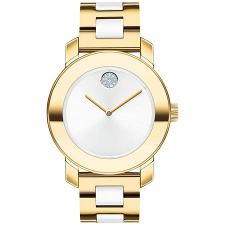 Movado Bold Women's Gold Tone Plated Stainless Quartz Watch 3600892