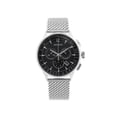 thumbnail image 1 of Movado Circa Chronograph Stainless Steel Black Dial Quartz Mens Watch 0606803, 1 of 6