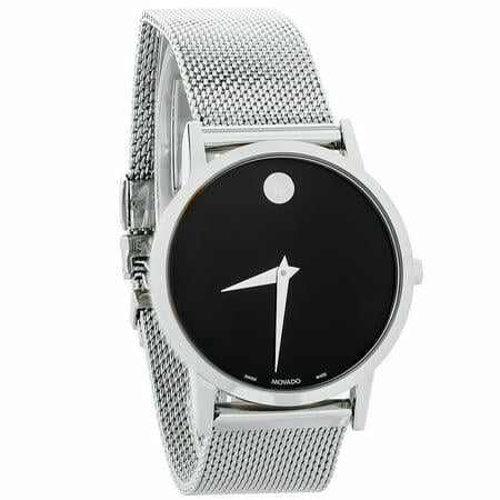Movado vintage Ladies stainless steel museum quartz watch Movado Museum Classic Stainless Steel Blue Dial Watch  main image 4