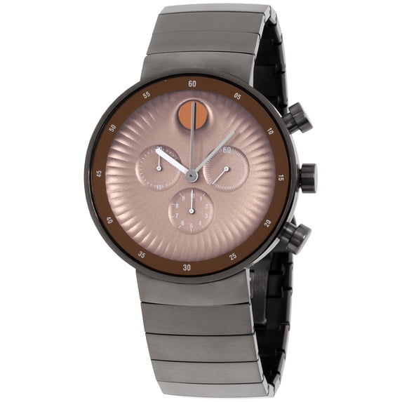 Movado Edge Grey Stainless Steel Mens Watch 3680024
