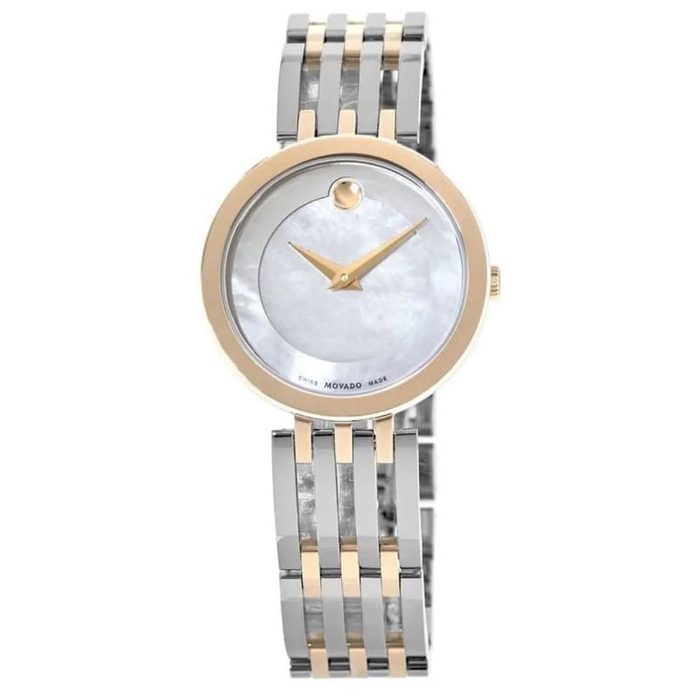 Movado Esperanza Mother of Pearl Two-Toned Steel Women
