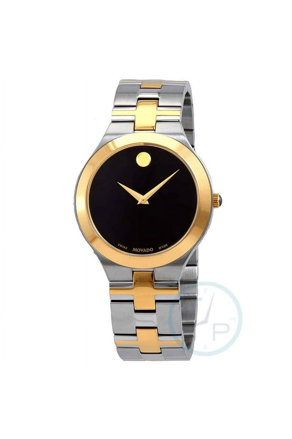 Juro Quartz Black Dial Two-tone Men's Watch 0607443