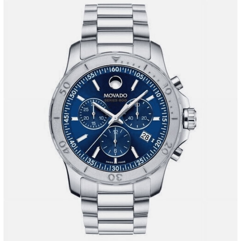 Movado Swiss Made Stainless Steel Wristwatch Sapphire Crystal Movado Sapphire 39mm Silver Mirror Dial Stainless Steel  main image 4