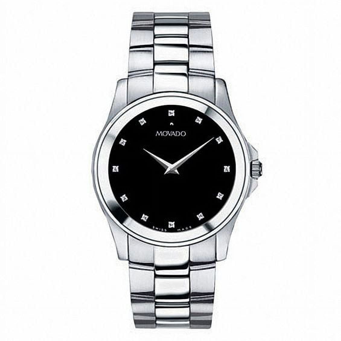 Movado Men s 605962 Junior Sport Stainless Steel Watch Walmart