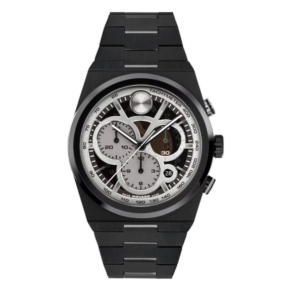 Movado Men's BOLD Quest Chronograph Black Dial Quartz Watch 3601184