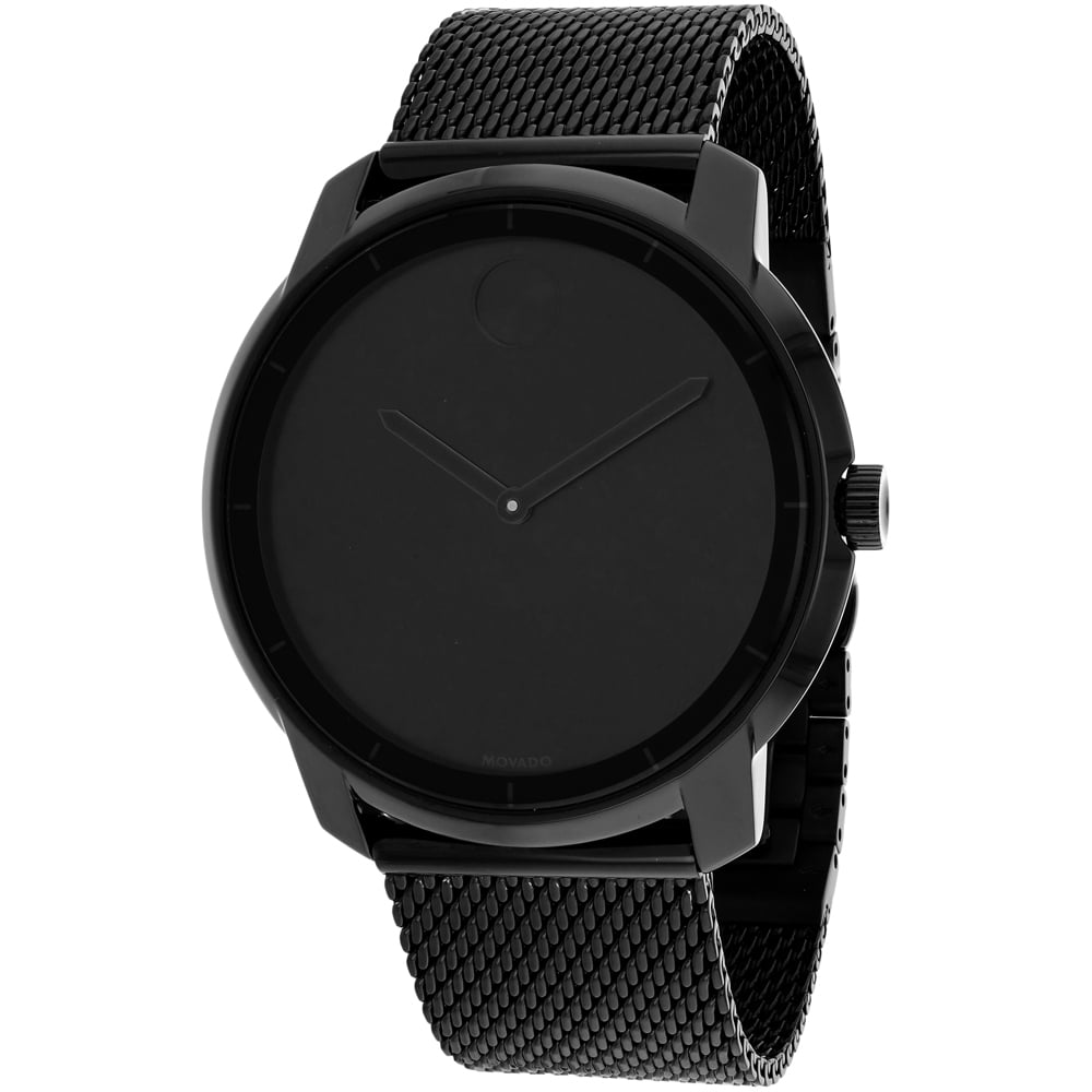Movado black mesh watch online