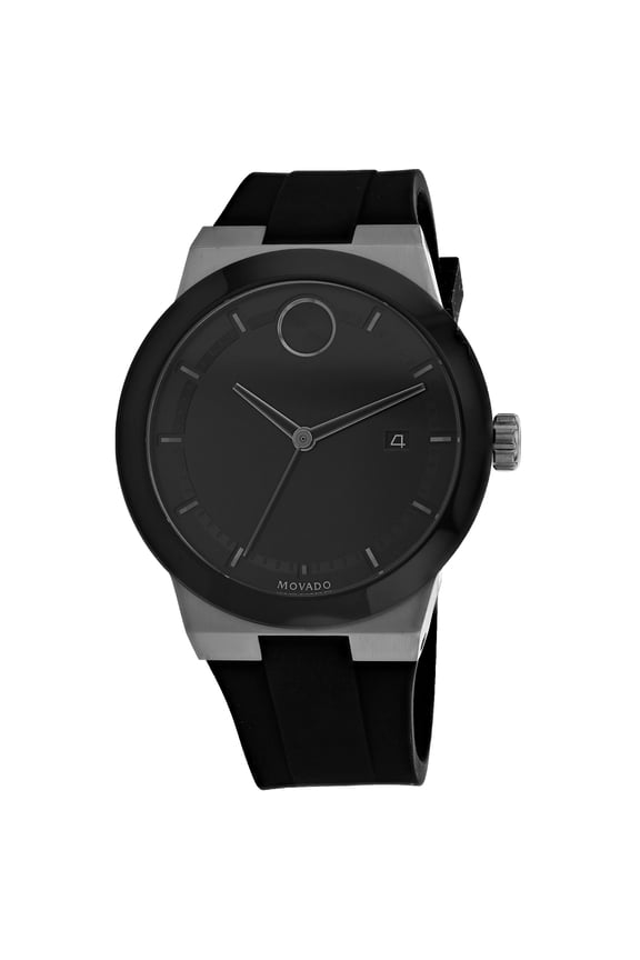 Men's Bold Black Dial Watch - 3600621