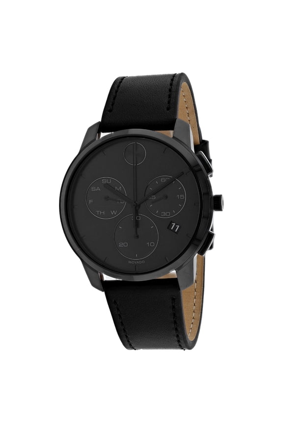 Men's Bold Black Dial Watch - 3600632