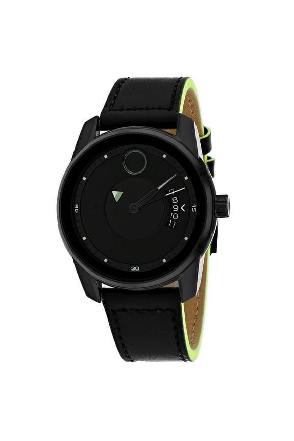 Men's Bold Black Dial Watch - 3600696