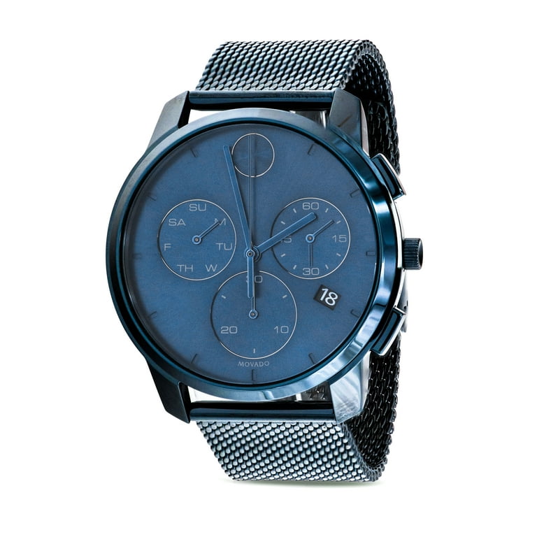 Movado bold 2024 chronograph blue