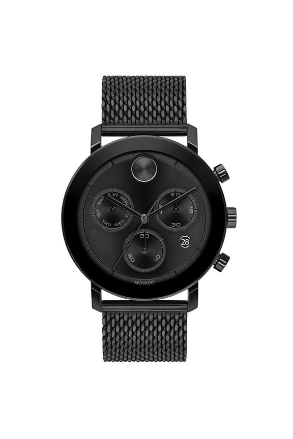 Bold Evolution Men's Black ION Stainless Chronograph Quartz Watch 3600760