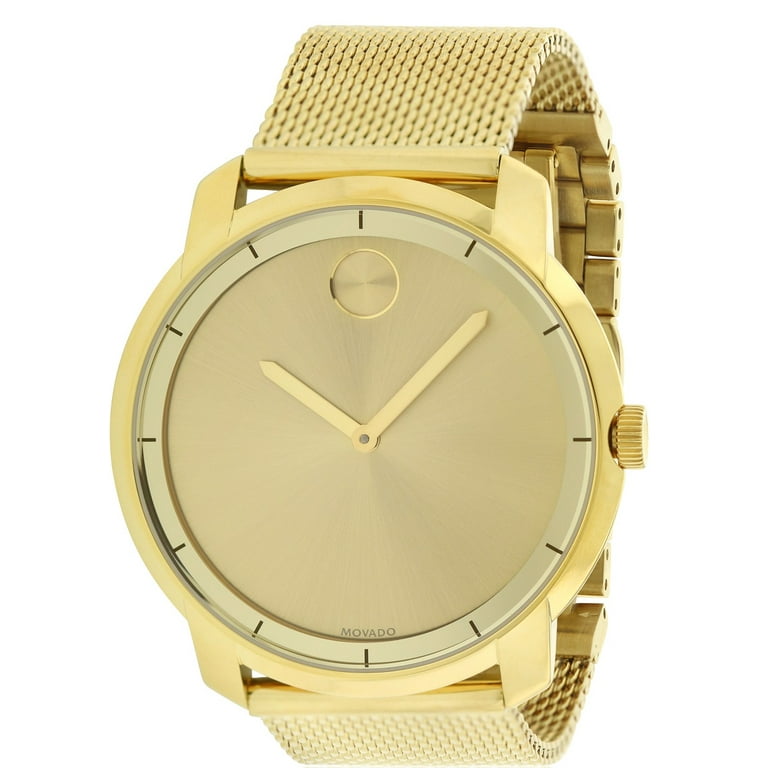 Movado Men's Bold Gold-Tone Stainless Steel Case and Bracelet