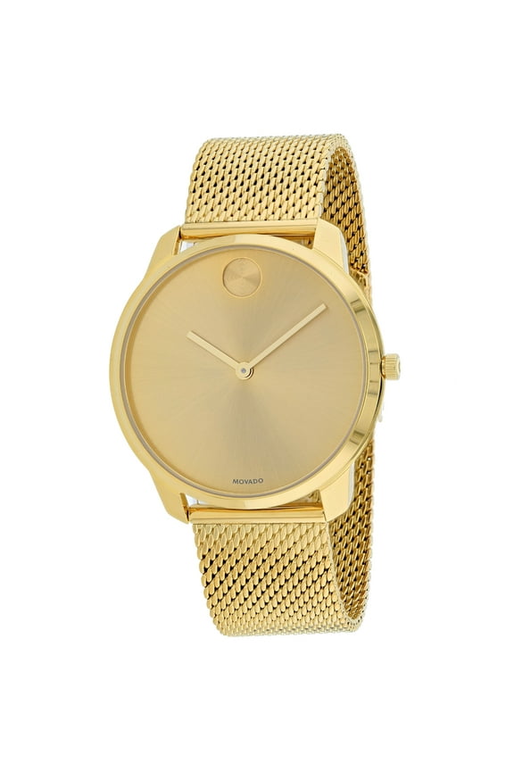 Men's Bold Gold Dial Watch - 3600588