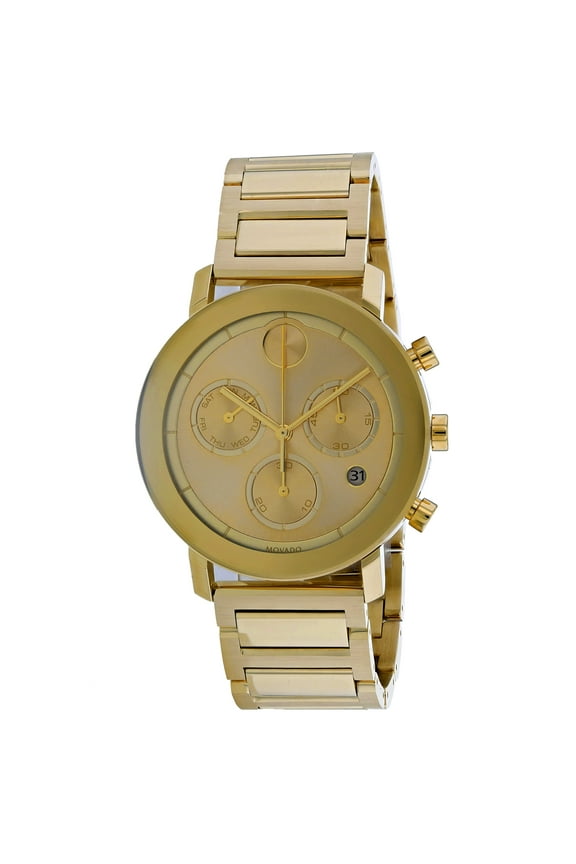Men's Bold Gold Dial Watch - 3600682