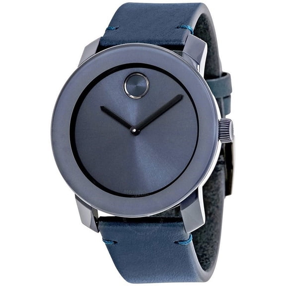 Movado Bold Leather Mens Watch 3600370