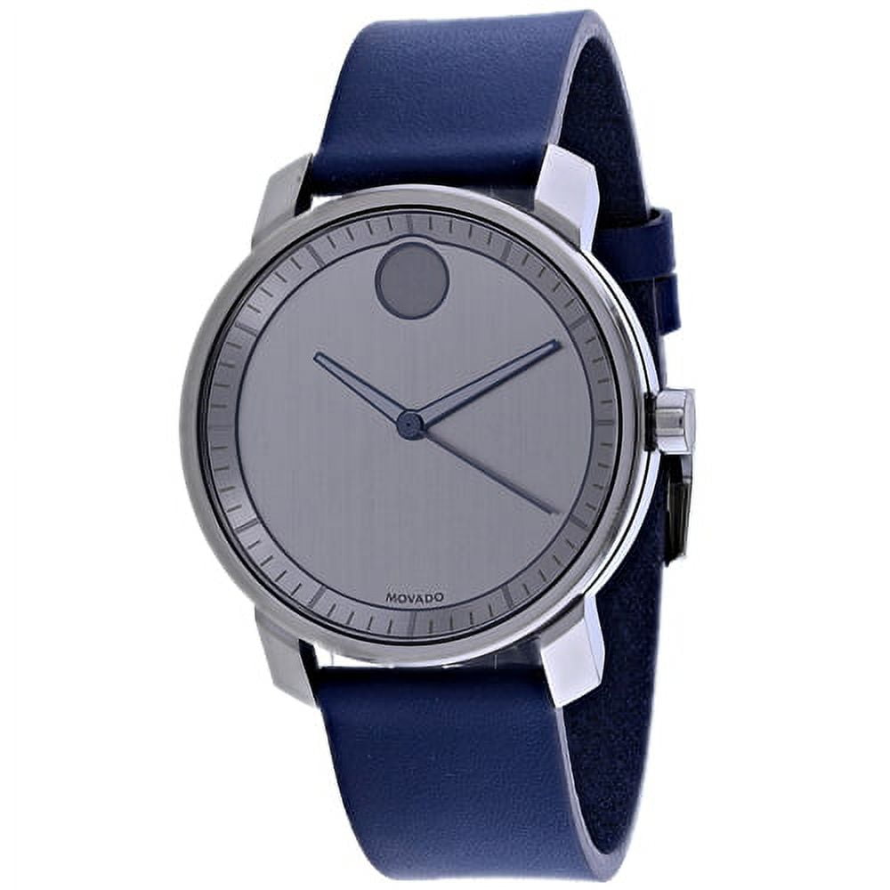 Movado Men's Bold Mid-Sized Analog Leather 41mm Watch 3600490