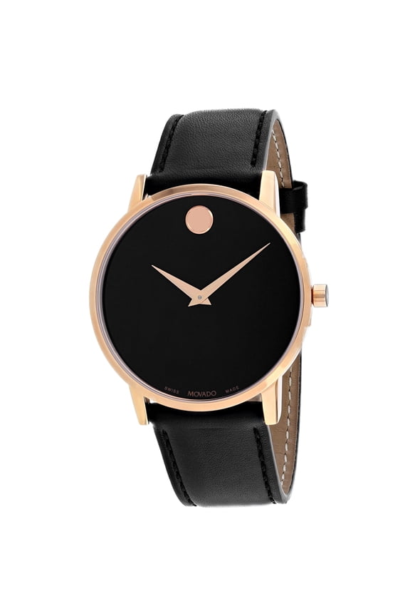 Men's Museum Black Dial Watch - 607272