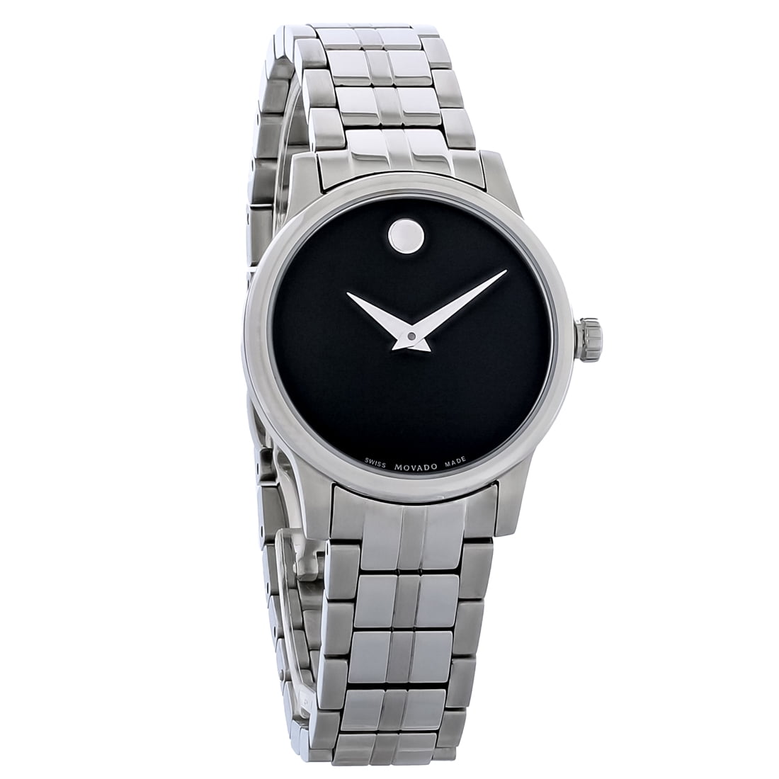 Movado Military Exclusive Ladies Stainless Steel Quartz Watch 