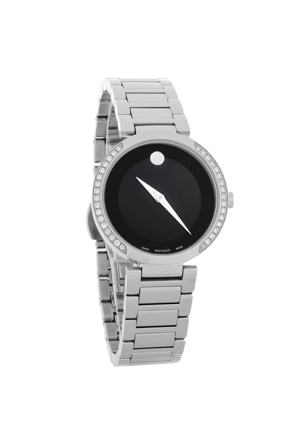 Modern Classic Women's Diamond Stainless Steel Quartz Watch 0607367