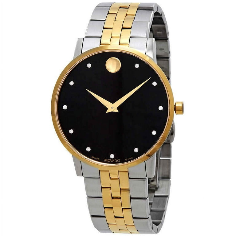 Movado Museum Classic Men's Two Tone Diamond Quartz Watch