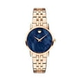 thumbnail image 1 of Movado Museum Classic Watch, 28mm 607354 Rose Gold tone  Blue dial, 1 of 1