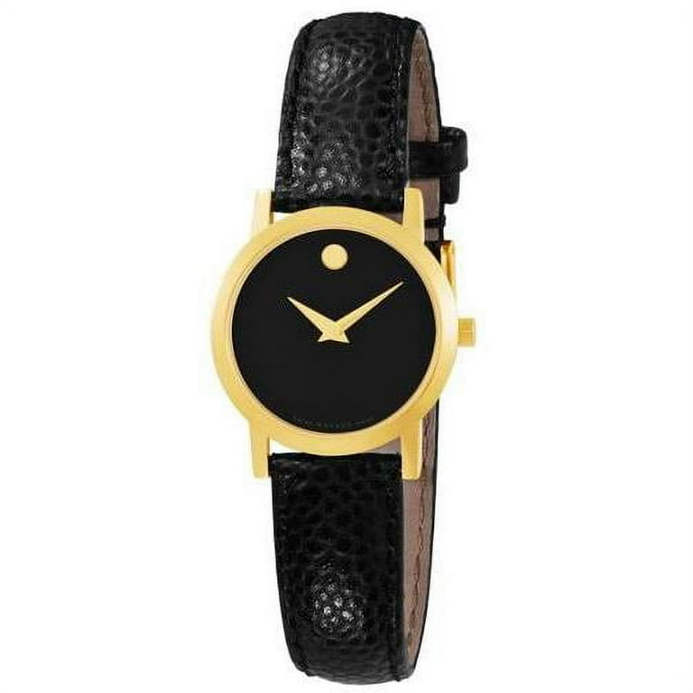 Movado women's outlet leather watch