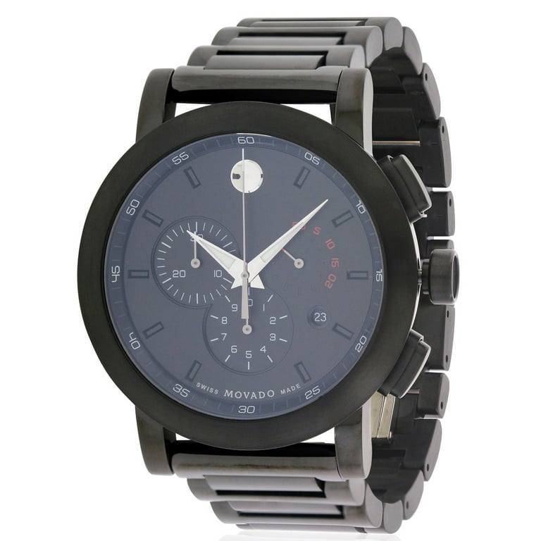Movado Museum Sport Black Chronograph Men's Watch, 0607001