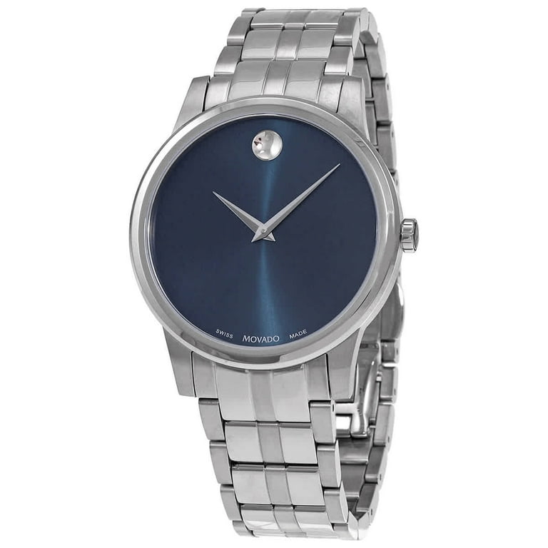 Blue movado clearance watch men's