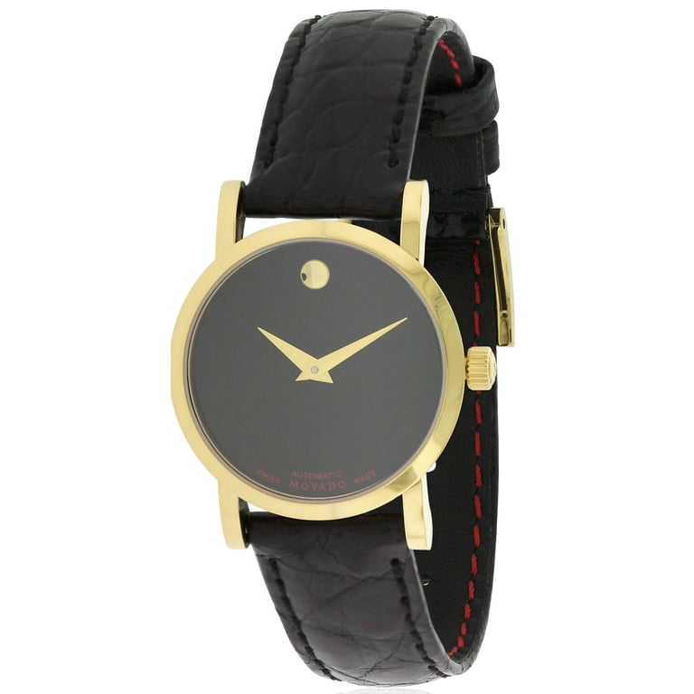 Movado Red Label Leather Automatic Ladies Watch 0607010  display picture 1