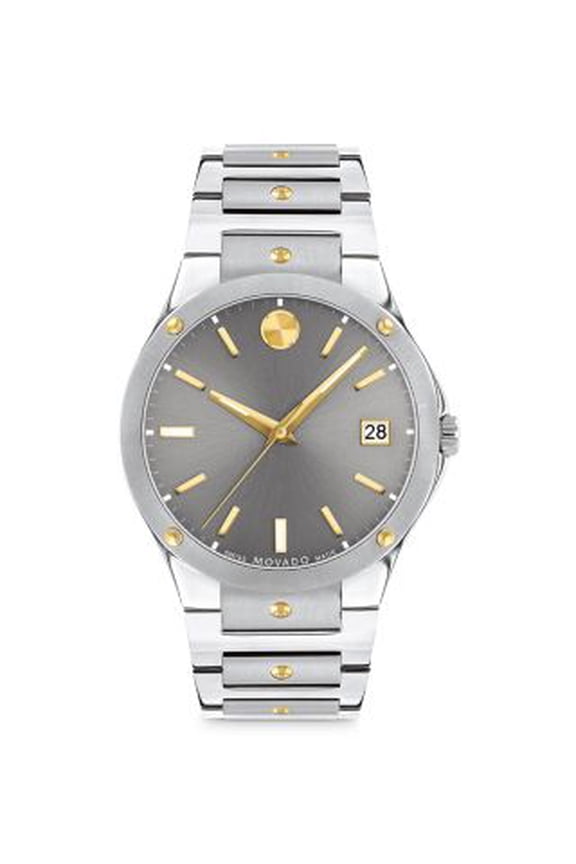 S.E. Series Grey Dial 2-Tone Stainless Steel Men's Quartz Watch 0607514