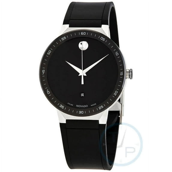 Movado Sapphire Quartz Black Dial Men's Watch 0607406