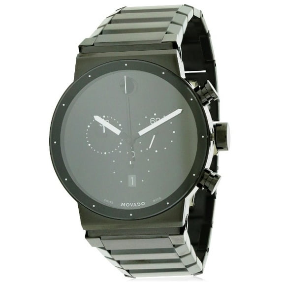 Movado Sapphire Synergy Black Chronograph Men's Watch, 0606801