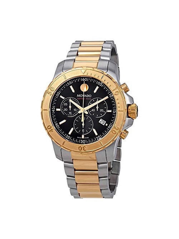 Series 800 Chronograph Black Dial Two-Tone Men's Watch 2600138