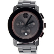 MOVADO Swiss Chronograph Bold Gray Ion-Plated Steel Bracelet Watch 3600142