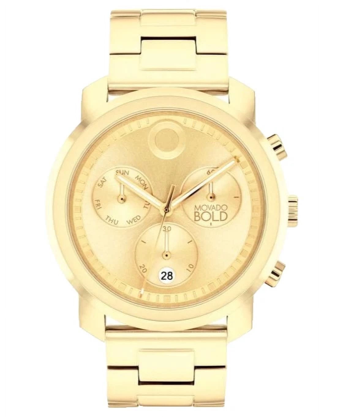Movado Trend Propel 3601042 Gold Dial Stainless Steel Bracelet