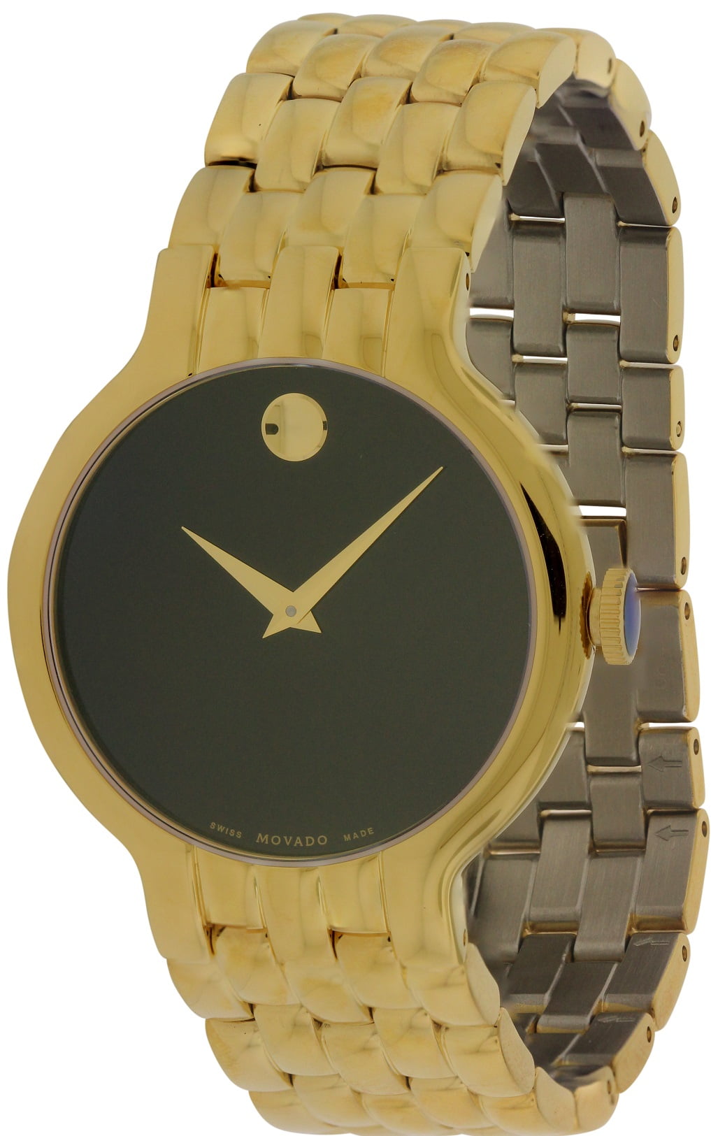 Movado Veturi Goldplated Stainless Steel Mens Watch 0606934