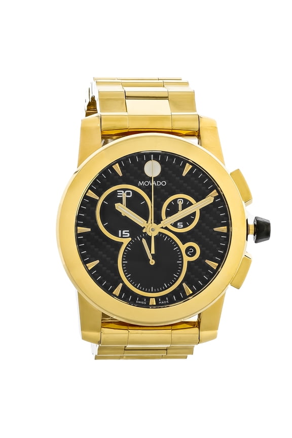 Vizio Men's Carbon Dial Swiss Quartz Chronograph Watch 0607563