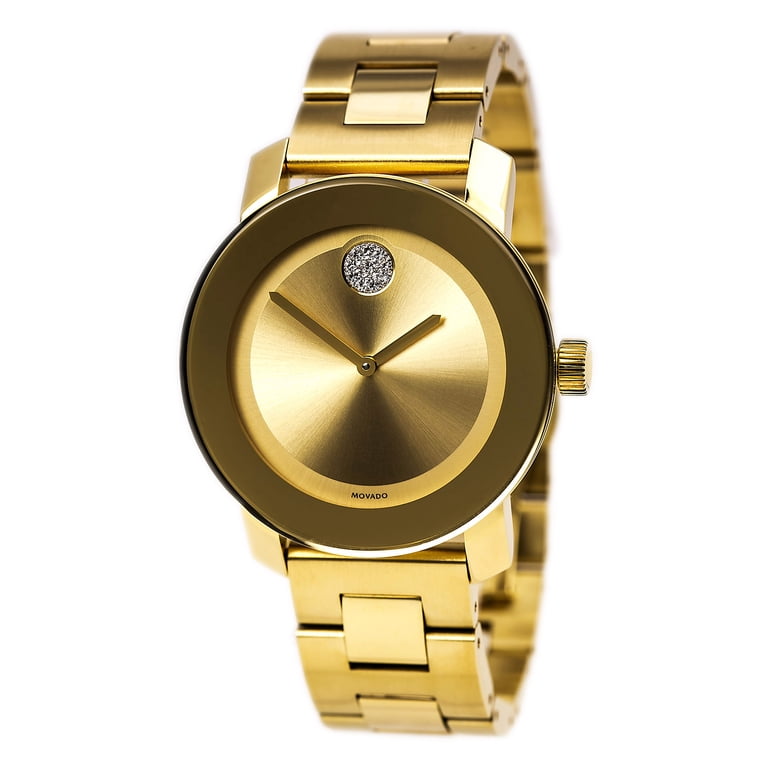 Movado Bold Diamond 36mm Watch, Gold Ion-Plated Stainless  display picture 2