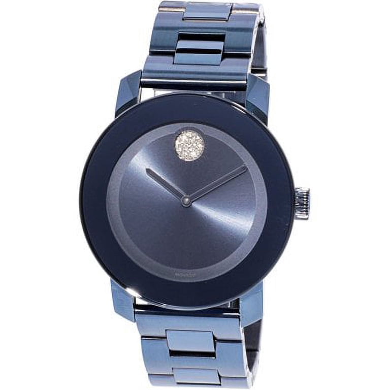Movado Bold Women’s Black Steel Chronograph Watch with diamond. Movado Diamond Black Dial Stainless Steel Women main image 3