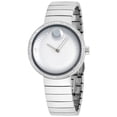 thumbnail image 1 of Movado Women's Diamond 34mm Steel Bracelet Case Sapphire Crystal Quartz Silver-Tone Dial Watch 3680033, 1 of 2