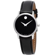 Movado Womens Museum Classic Black Dial Watch - 607274