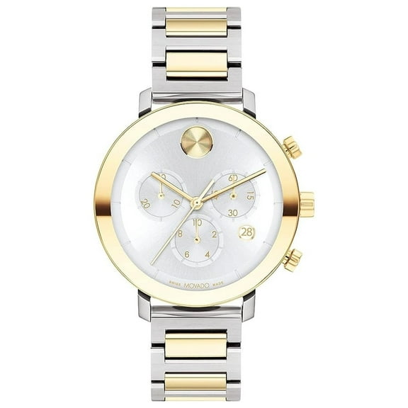 Movado Womens Bold Silver Dial Quartz Watch 3600885 Stainless Steel Bracelet