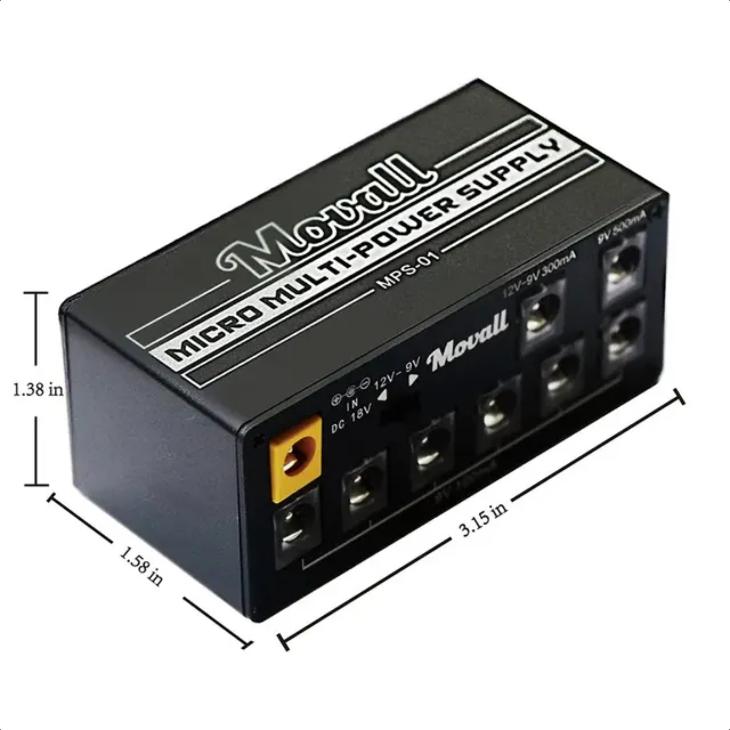 Movall MPS01 Guitar Pedal Power Supply 8 Isolated Output Anti