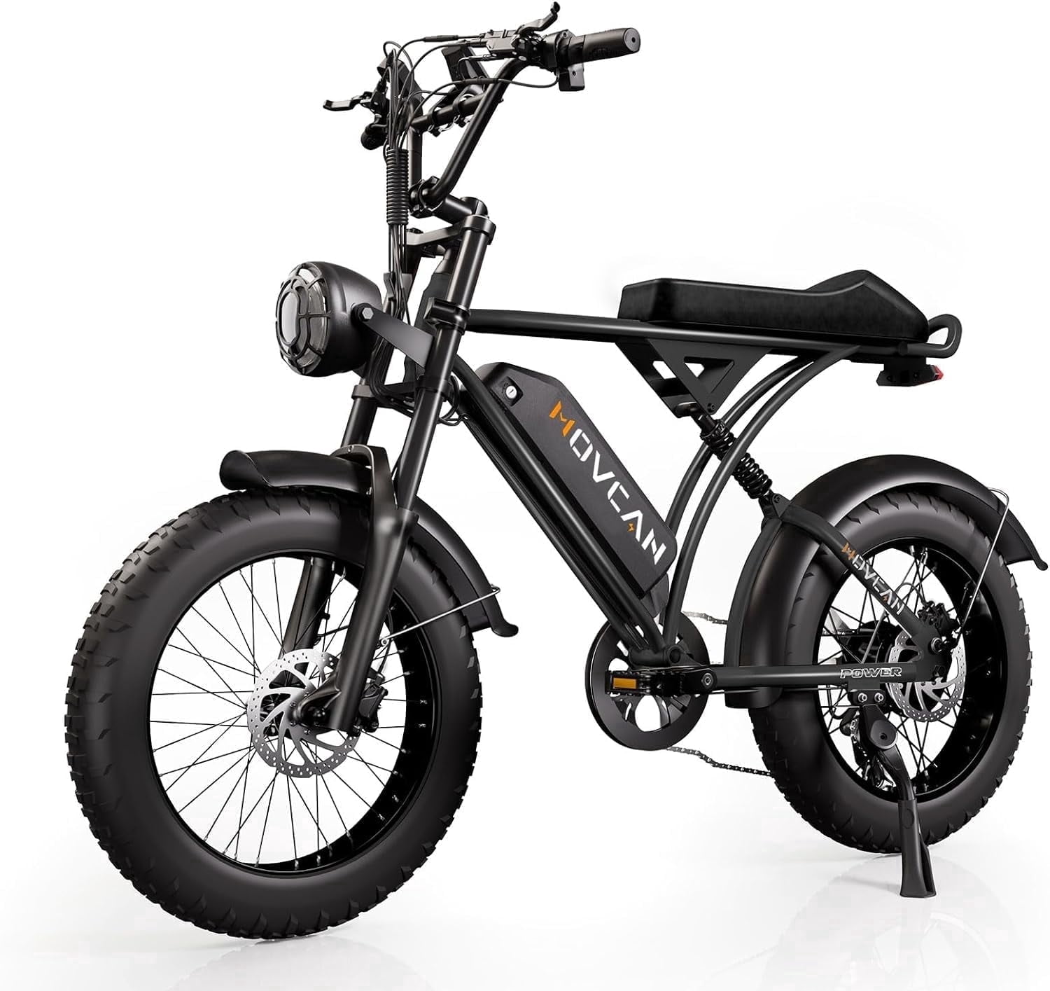 Movcan V60 Electric Bike for Adults, 750W Motor, 20" x 4.0" Fat Tire, 28MPH E Mountain Bike, 48V 15.6Ah, UL2849 Certified