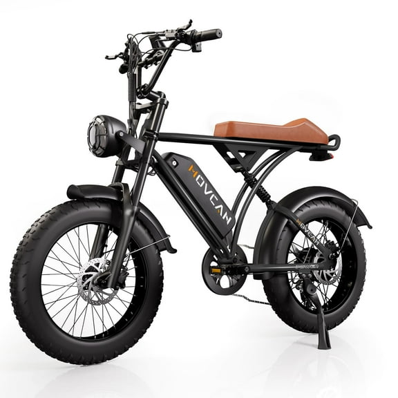 Movcan 20" Fat Tire Electric Bike for Adult, 1500W Mountain Ebike, 48V 18.2Ah Removable Battery, 7 Speed Dual Hydraulic Brake E-Motorcycle Bike UL2849