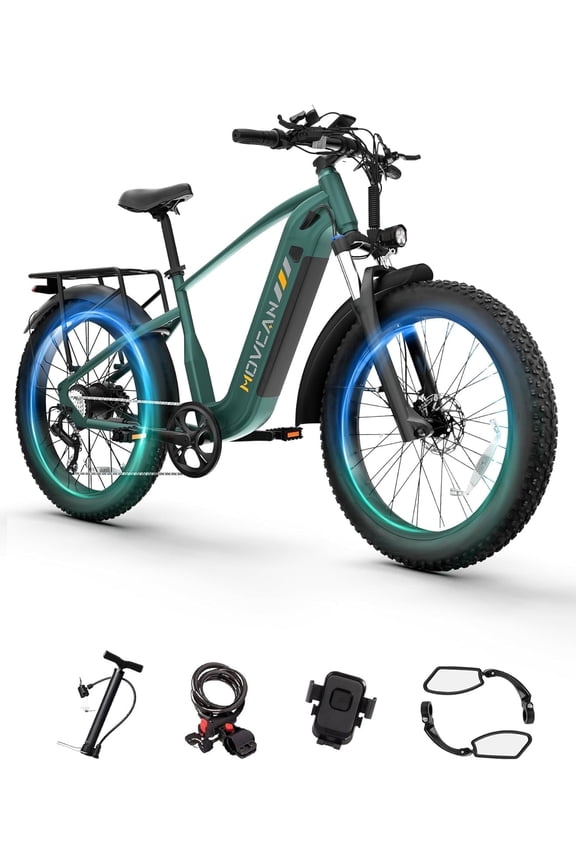EB60 Electric Bike for Adults, 750W 20MPH Electric Mountain Bike, 48V 20.8Ah, 26" x 4.0" Fat Tire, Class 2, UL 2849 Certified