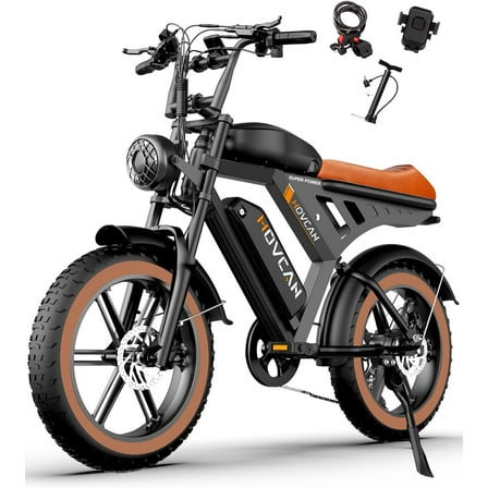 Movcan V30Max Dual Battery Electric Bike for Adult, 1500W 20" Fat Tire 48V 31.2AH Removable Battery, 32MPH 7-Speed Hydraulic Brake Off-Road Mountain Ebike UL2849