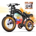 thumbnail image 1 of Movcan V70 Electric Bike for Adults, 750W 28MPH Electric Mountain Bike, 52V 23.4Ah, 20" Fat Tire, Full Suspension, Hydraulic Disc Brakes, Class 3,UL2849, 1 of 9